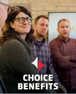 Choice Benefits logo on photo